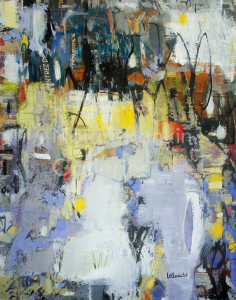 La Mixte | NR5017 |40 Figure: 39.5 x 31.75 in. | Michele Lellouche | Mixed Media | Nolan-Rankin Galleries - Houston