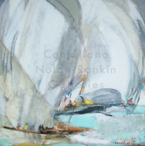 Conchita Conigliano Regates NR4031 60 cm x 60 cm (23.5 in. x 23.5 in.) Oil on Canvas