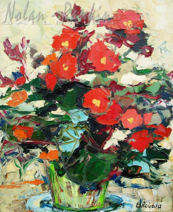 RT5490 Fleurs 8 Figure: 18.125 x 14.625 inches Renée THÉOBALD