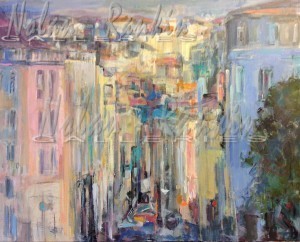 Vue d'en haut | NR5359 | 30 Figure: 31.25 x 28.75 in. | Michèle Lellouche | Nolan-Rankin Galleries - Houston