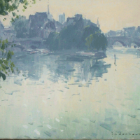 Matin au bord de la Seine | Paul Jean Anderbouhr | Nolan-Rankin Galleries - Houston