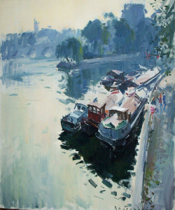La peniche du Pont des Arts | Paul Jean Anderbouhr