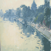 Bord de Seine a Paris | Paul Jean Anderbouhr | Nolan-Rankin Galleries - Houston