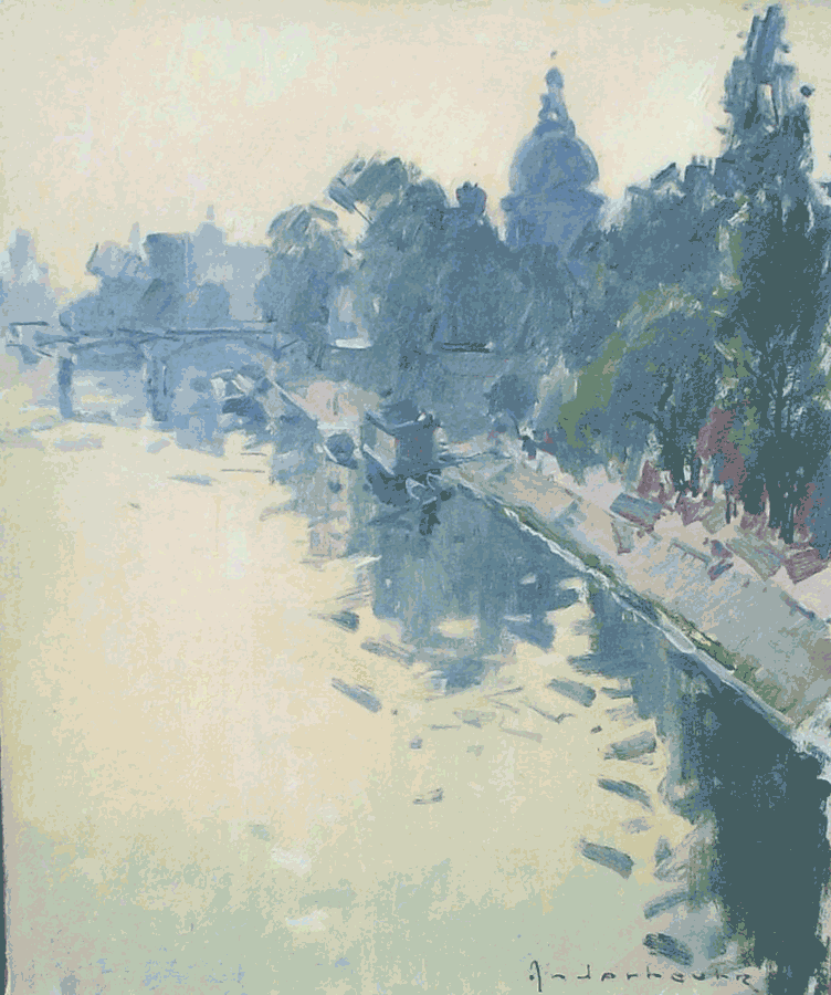 Bord de Seine a Paris | Paul Jean Anderbouhr | Nolan-Rankin Galleries - Houston