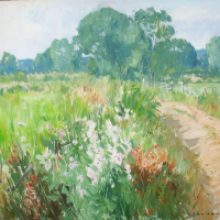 Chemin de campagne en Loir et cher | Paul Jean Anderbouhr | Nolan-Rankin Galleries - Houston