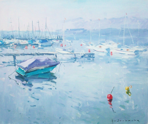 Matin au bord du lac-Geneve | Paul Jean Anderbouhr