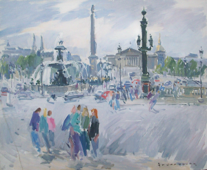 Dimanche matin a la Place de la Concorde | Paul Jean Anderbouhr