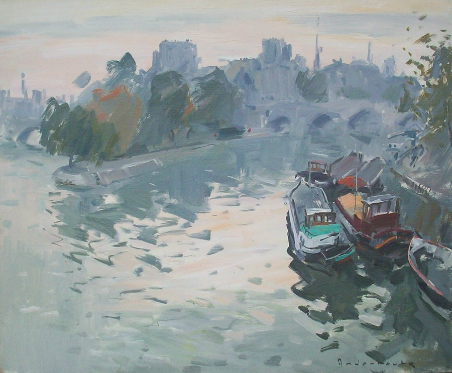 La Seine au Pont Neuf | Paul Jean Anderbouhr | Nolan-Rankin Galleries - Houston