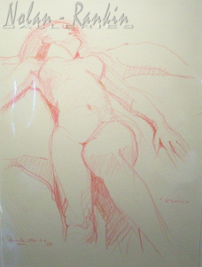 drawing with colored crayon (Nude) | Paul Ambille