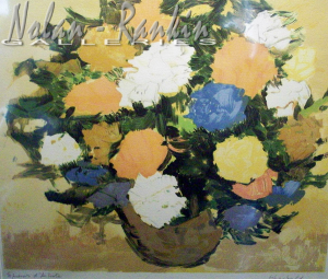 lithograph | Bouquet dore | Renee Theobald