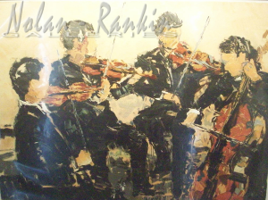 lithograph | Quatuor a cardes | Renee Theobald