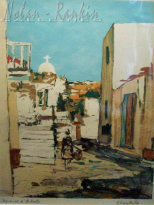 lithograph | Ruelle au soleil | Renee Theobald