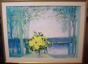 Michel-Henry Oil on Canvas Satuna Plauge - 1968