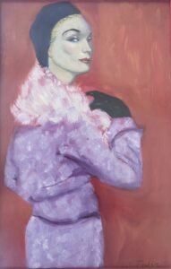 Femme by Fechin, oil on board