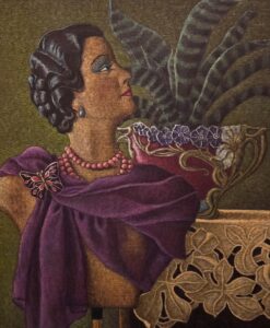 La Modèle by Marie-Amélie Choi-Lucas, oil on canvas