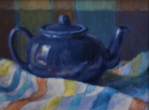 Le Pot Bleu by William Michaut, oil on canvas
