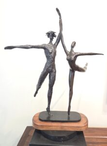 Nureyev and Margot by Monyo, bronze sculpture