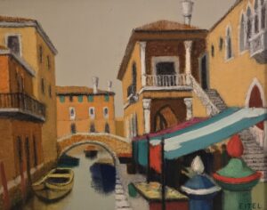 Canal à Venise by Eitel, oil on canvas