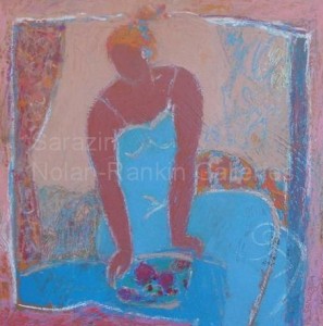 Douces Heures NC1724 30cm x 30cm: 11.75" x 11.75" Michel Sarazin Oil Pastel