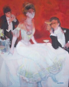 Vive le Champagne NC3543A 20 Figure: 28.75 in. x 23.50 in. Paul Ambille - 2008 Oil on Canvas